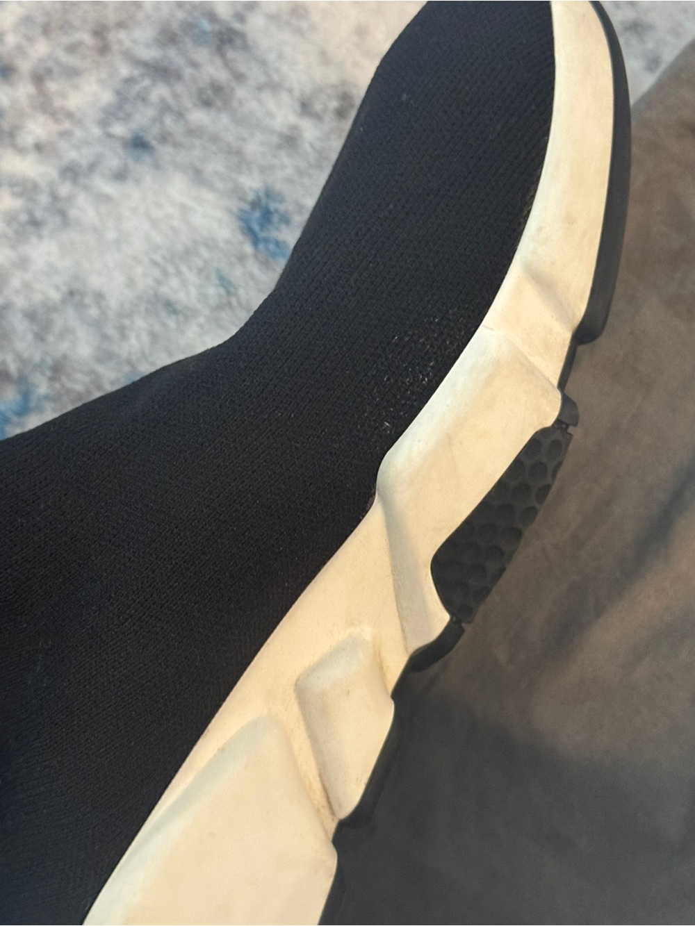 Balenciaga Speed Trainer with White Graphic Sole - Picture 6 of 7